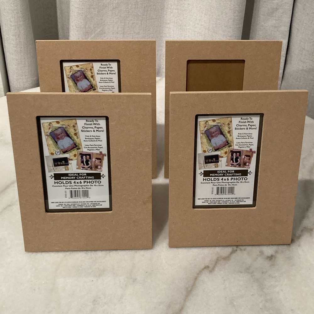 🔸NWT🔸 Set of 4 ArtMinds Unfinished Picture Frames